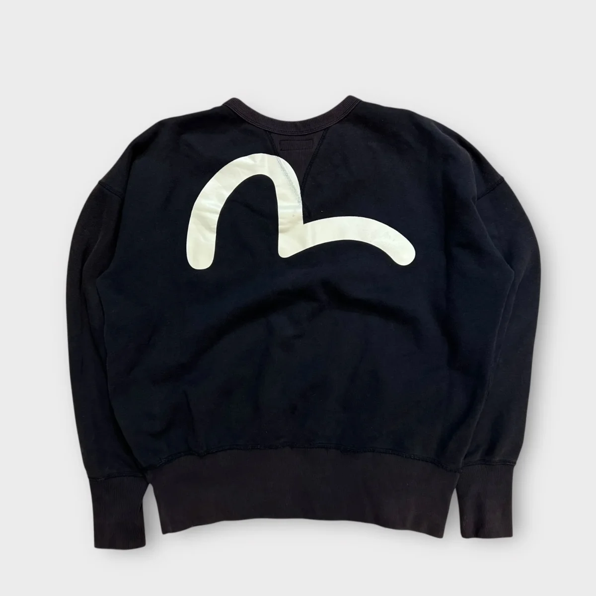 Sweat Evisu noir vintage - XL – Image 3