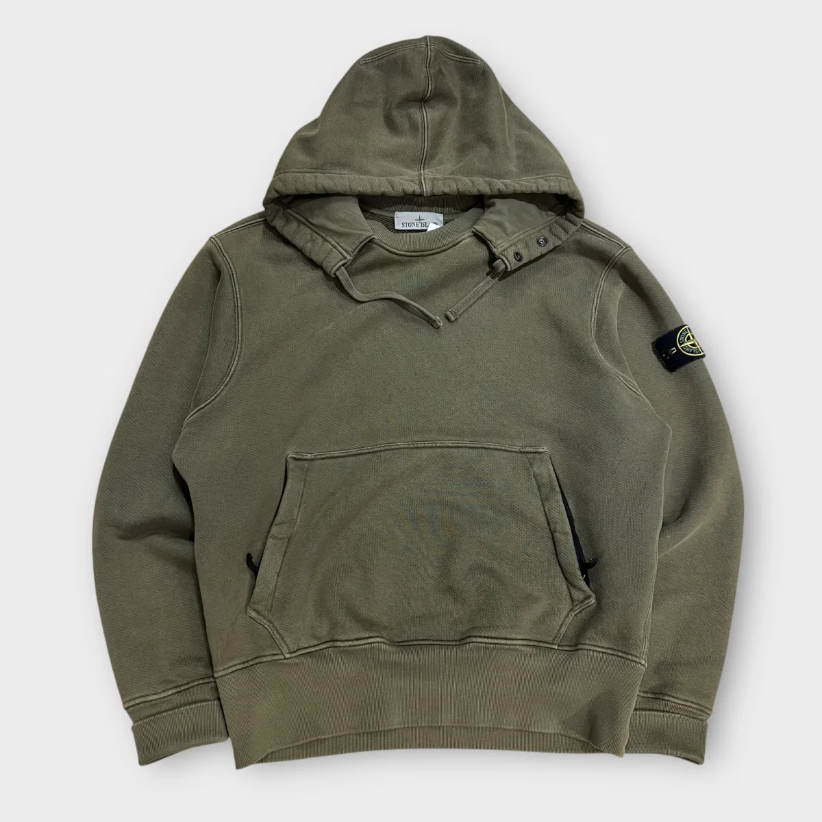 Sweat Stone Island Kaki Gros Grammage - S