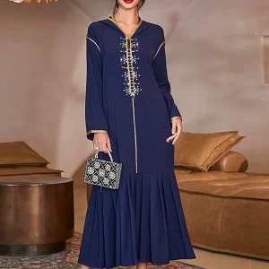 Robe à Capuche avec Strass