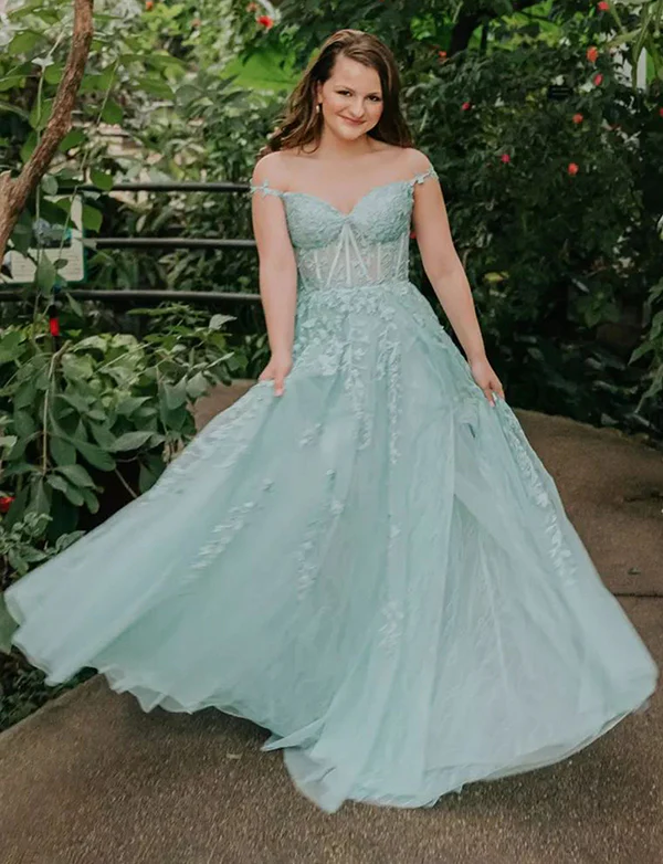 Robe de bal de fin d'année à bretelles spaghetti, marine, avec applications – Image 8