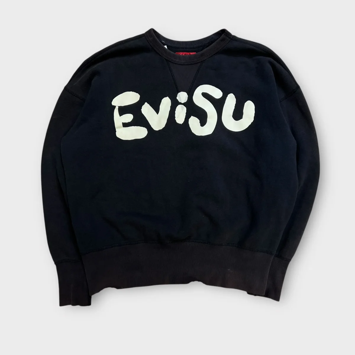 Sweat Evisu noir vintage - XL – Image 2
