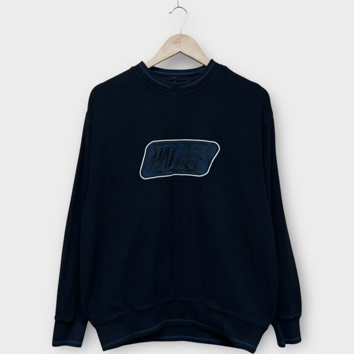 Palace Crewneck Sweater Black Das Waffle noir - S – Image 2