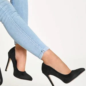 Chaussures à Talons Aiguilles en Suédine à Bout Pointu