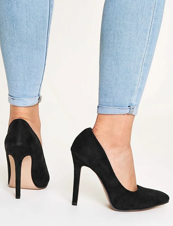 Chaussures à Talons Aiguilles en Suédine à Bout Pointu – Image 5