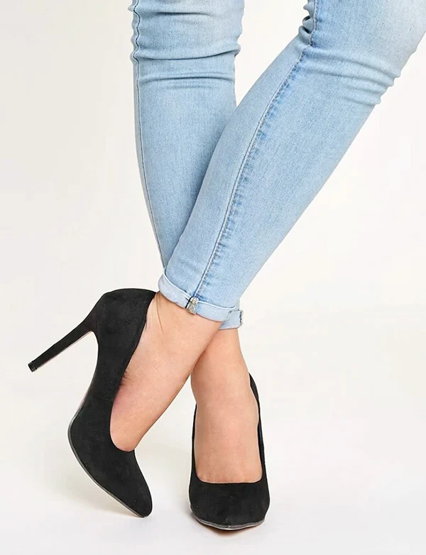 Chaussures à Talons Aiguilles en Suédine à Bout Pointu – Image 4