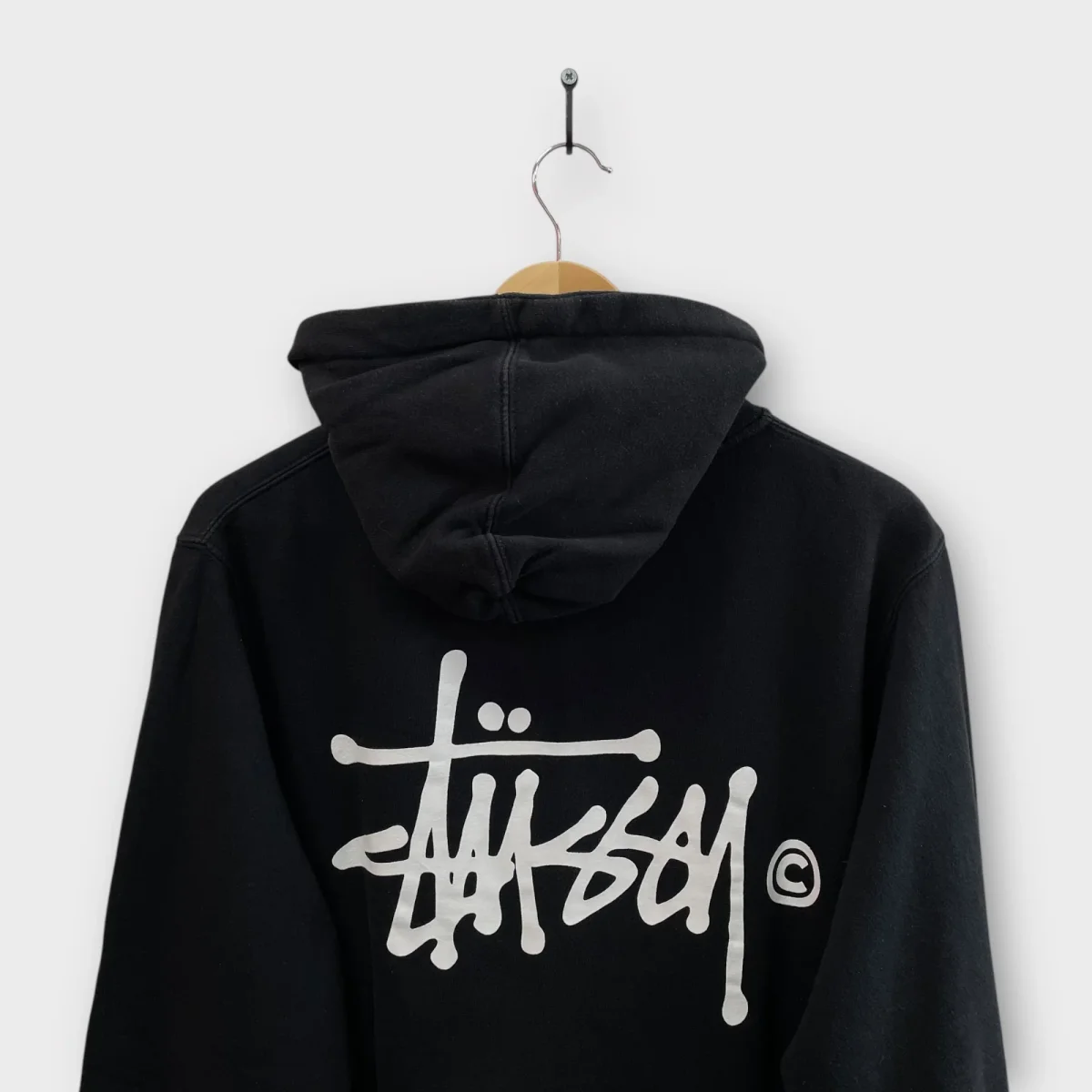 Veste Stussy Noir Basic Logo - L – Image 4