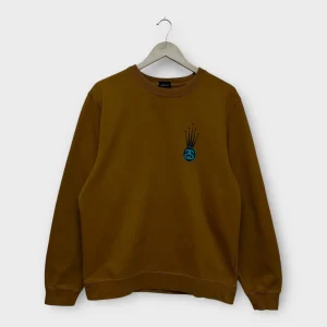 Sweat Stussy crown marron - M