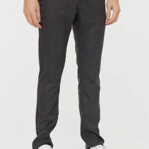 Pantalon chino NEILS Anthracite / Bordeaux L32