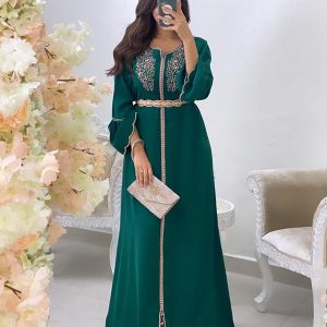 Robe Caftan avec Broderie