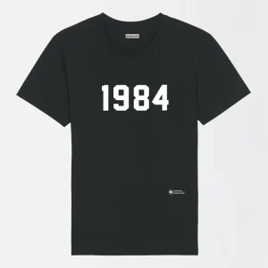 T-SHIRT NOIR OVERSIZE "1984"