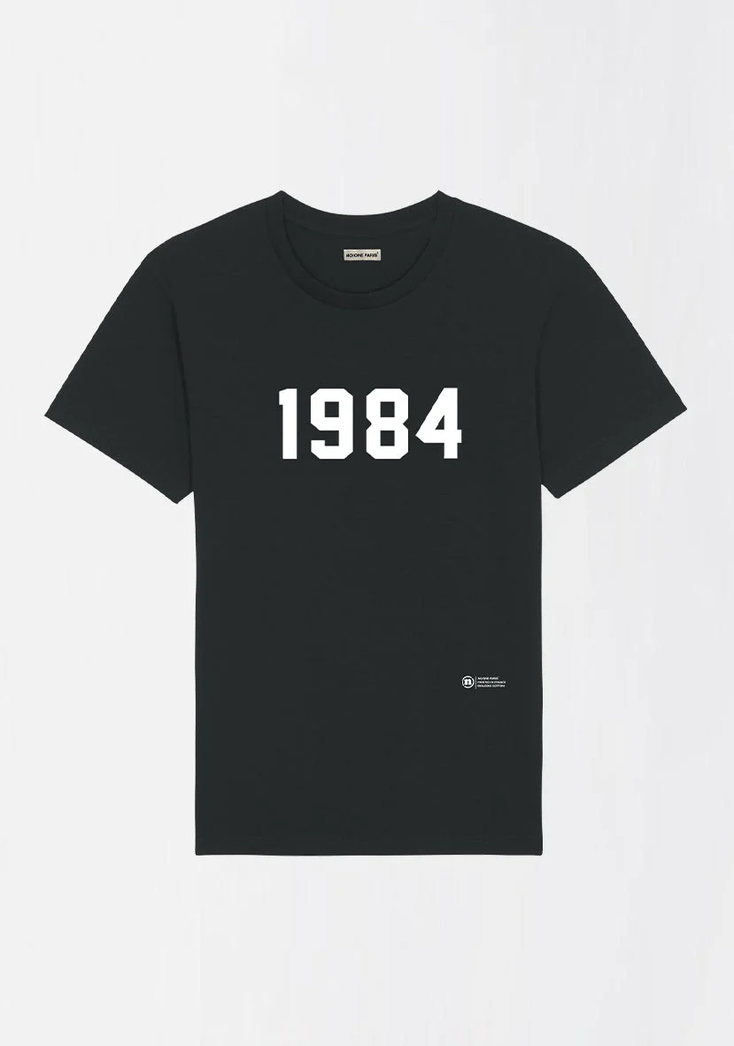 T-SHIRT BLANC OVERSIZE "1984" – Image 3