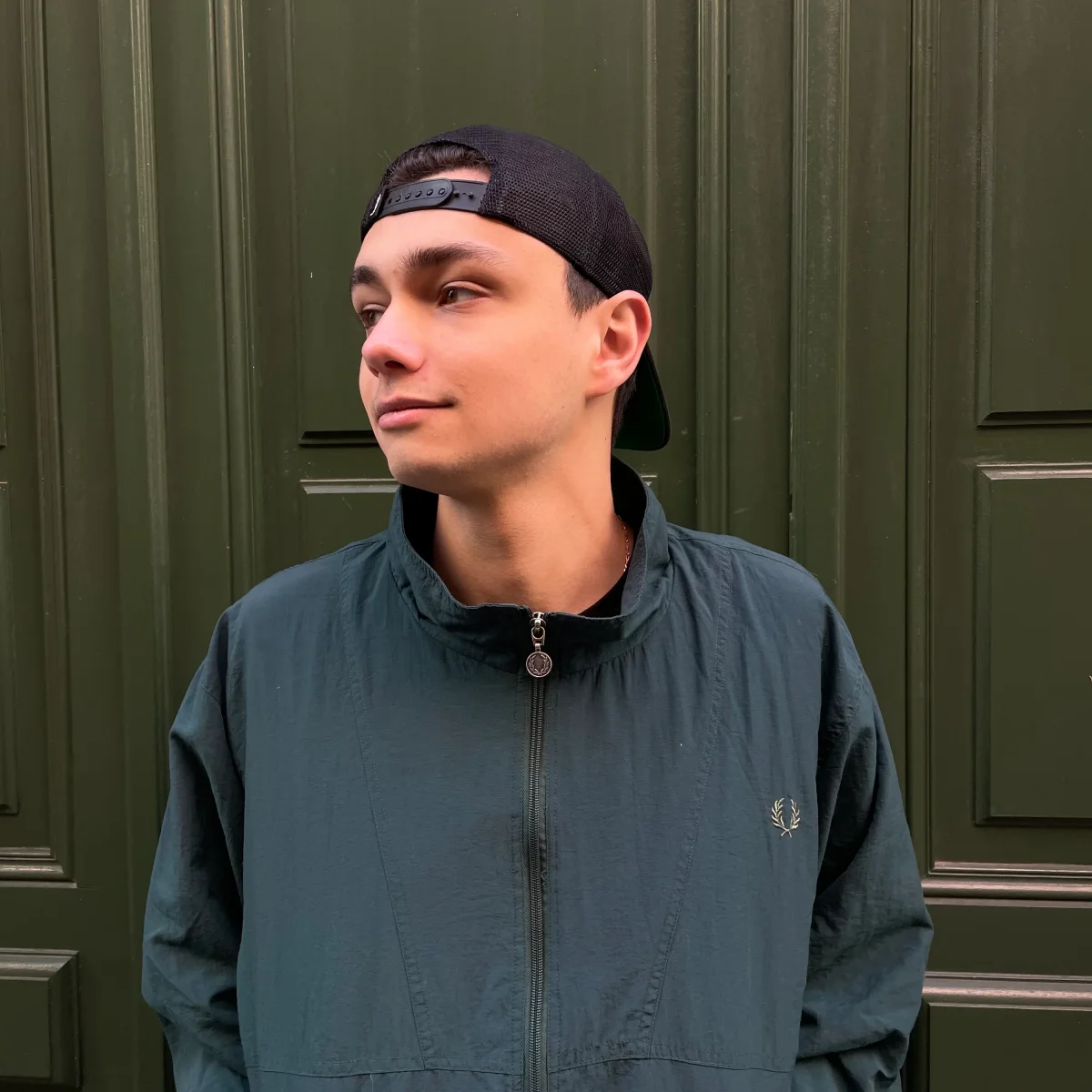 Veste vintage Fred Perry vert – Image 3