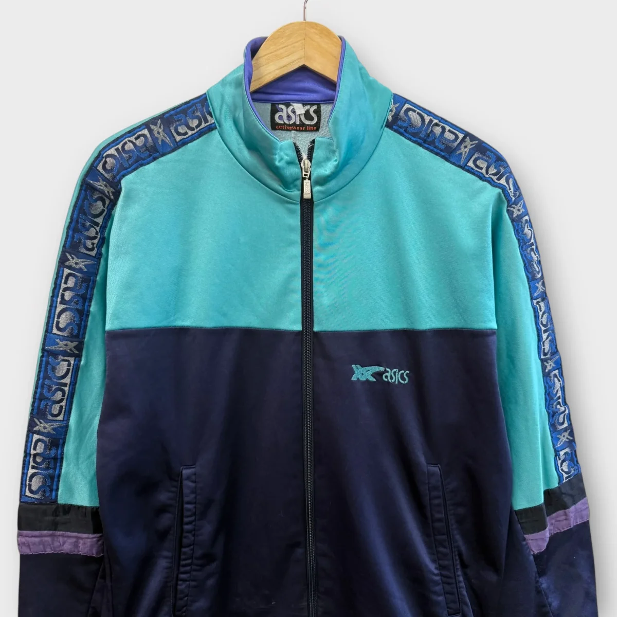 Veste vintage Ascis navy/turquoise – Image 2