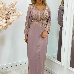 Robe Caftan Moderne Lilas