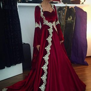 Robe en Velours Bourgogne
