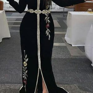 Caftan Marocain Sirène Noir