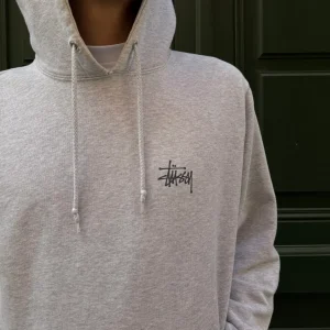 Basic Hoodie Stussy gris - L