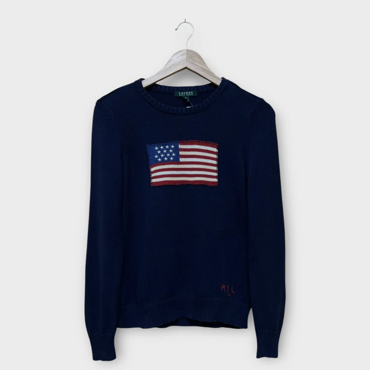 Pull Flag Ralph Lauren bleu - S Femme – Image 2