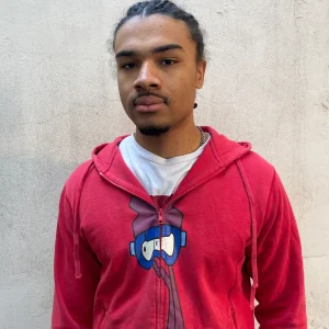 Zip Stussy rouge vintage - L