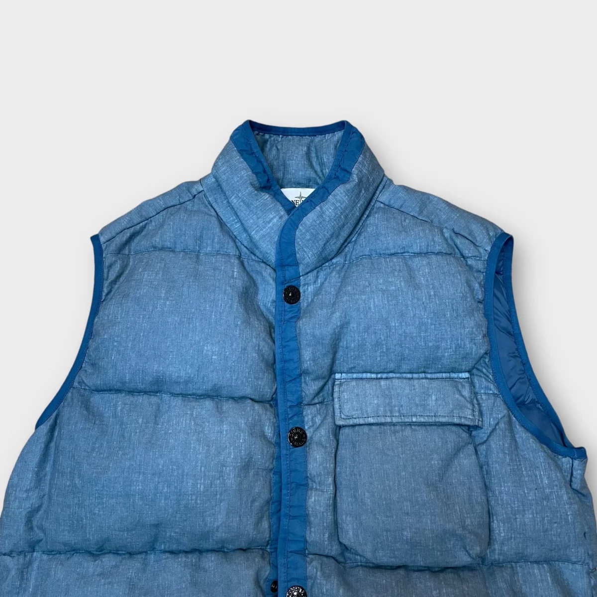 Doudoune sans manche Stone Island bleu - XL – Image 4