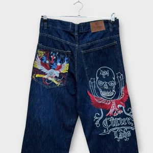 Hip Hop Baggy Jeans brodé - FR42
