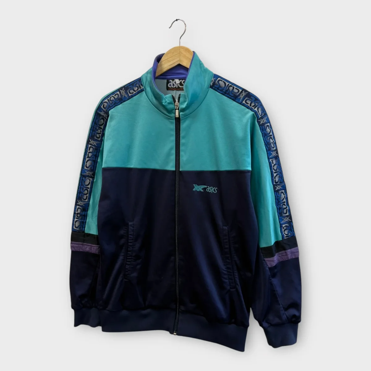 Veste vintage Ascis navy/turquoise – Image 4