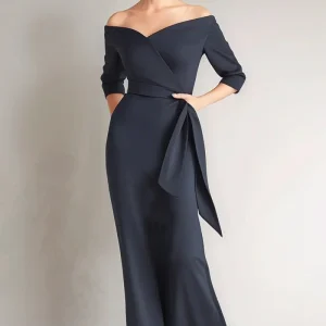 Robe bustier sirène marine mère de la mariée