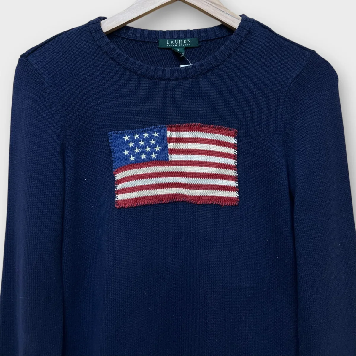 Pull Flag Ralph Lauren bleu - S Femme – Image 3