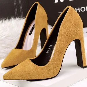 Talons Epais en Velours