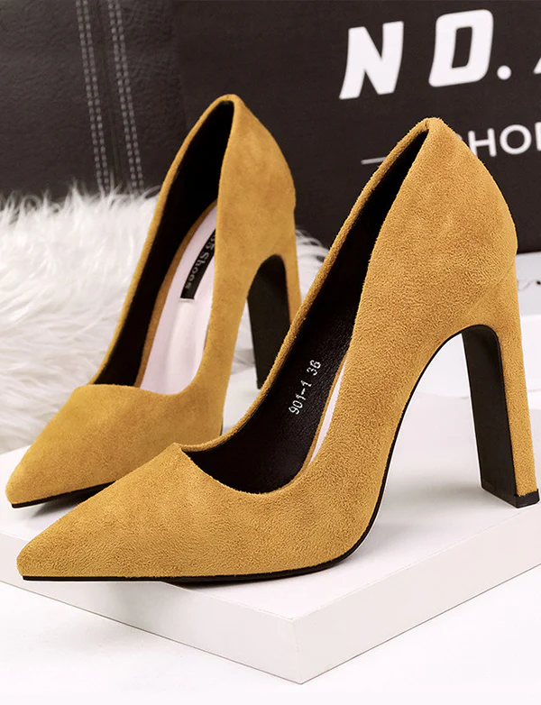 Talons Epais en Velours – Image 2