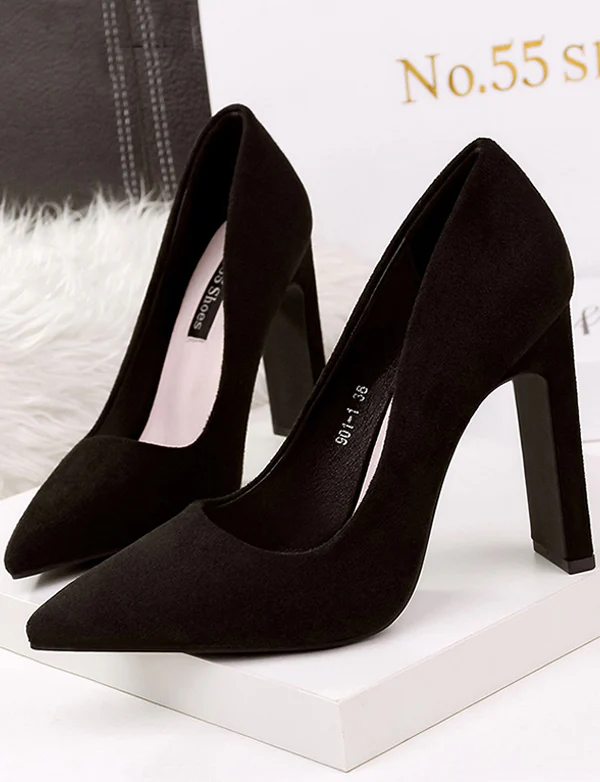 Talons Epais en Velours – Image 5