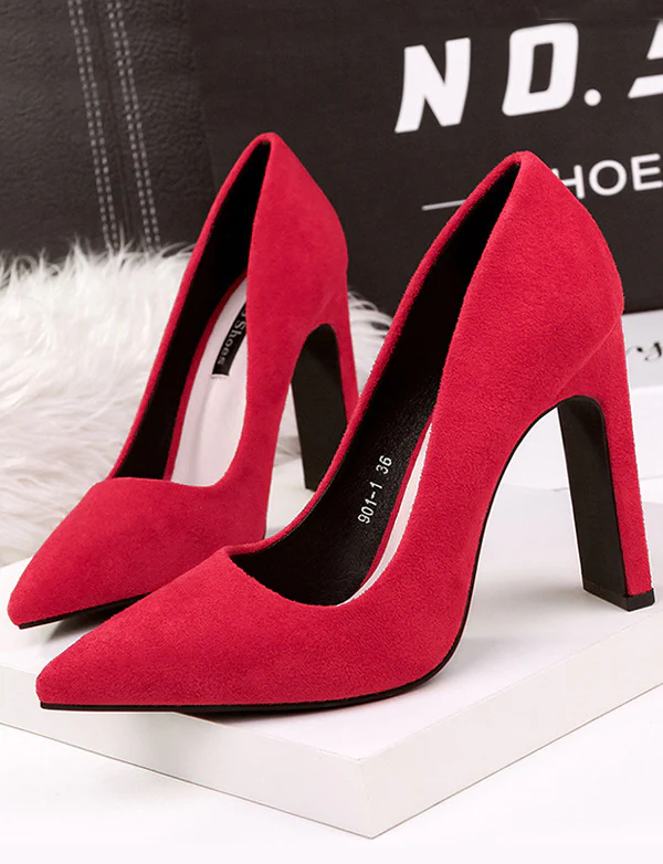 Talons Epais en Velours – Image 4