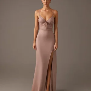 Sunset Spaghetti Straps Robe de soirée fourreau