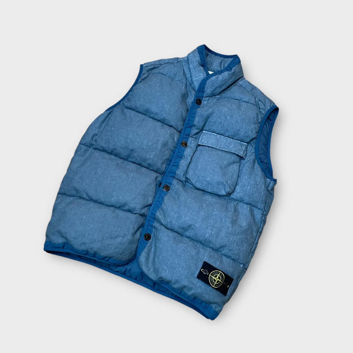 Doudoune sans manche Stone Island bleu - XL – Image 3