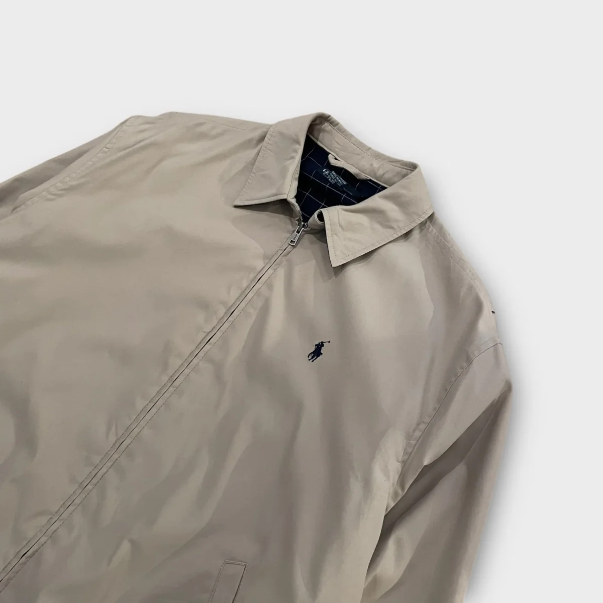 Veste Harrington Ralph Lauren beige (mini accro dans le dos) - L