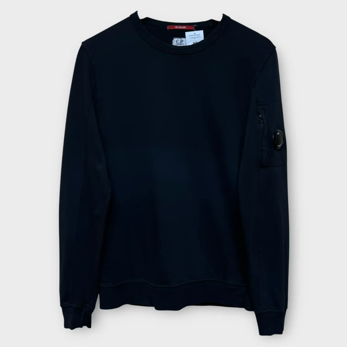 Pull fin CP Company Re-Colour vintage noir - S – Image 2