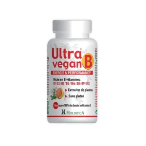 Holistica - Ultra Vegan B : Energie et Performance 30 comprimés