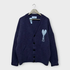 Cardigan Ami Paris violet en Alpaga - XL