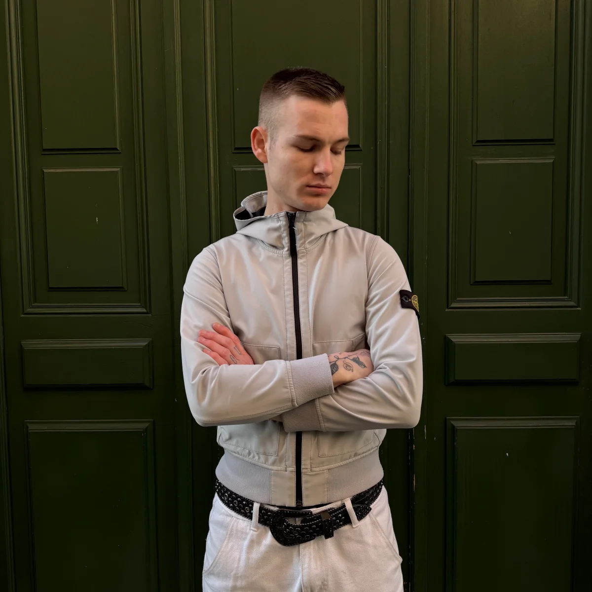 Shell Stone Island grise - XS – Image 2