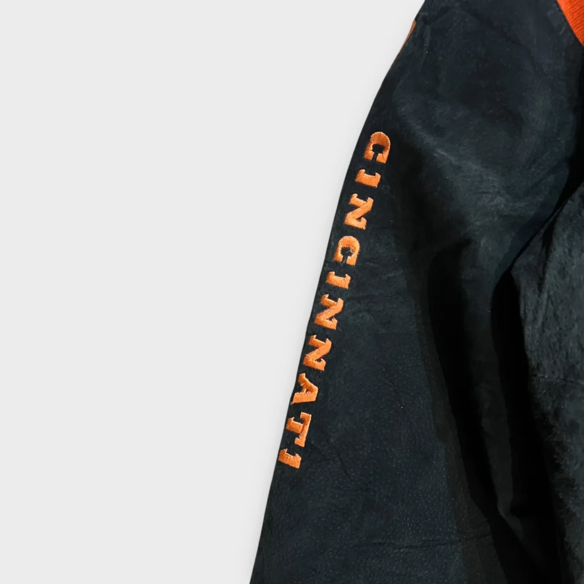 Veste Bombers Daim Vintage Des Cincinnati Bengals - L – Image 6