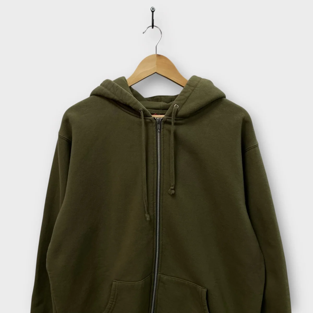 Zip Supreme kaki brodé capuche - XL – Image 3