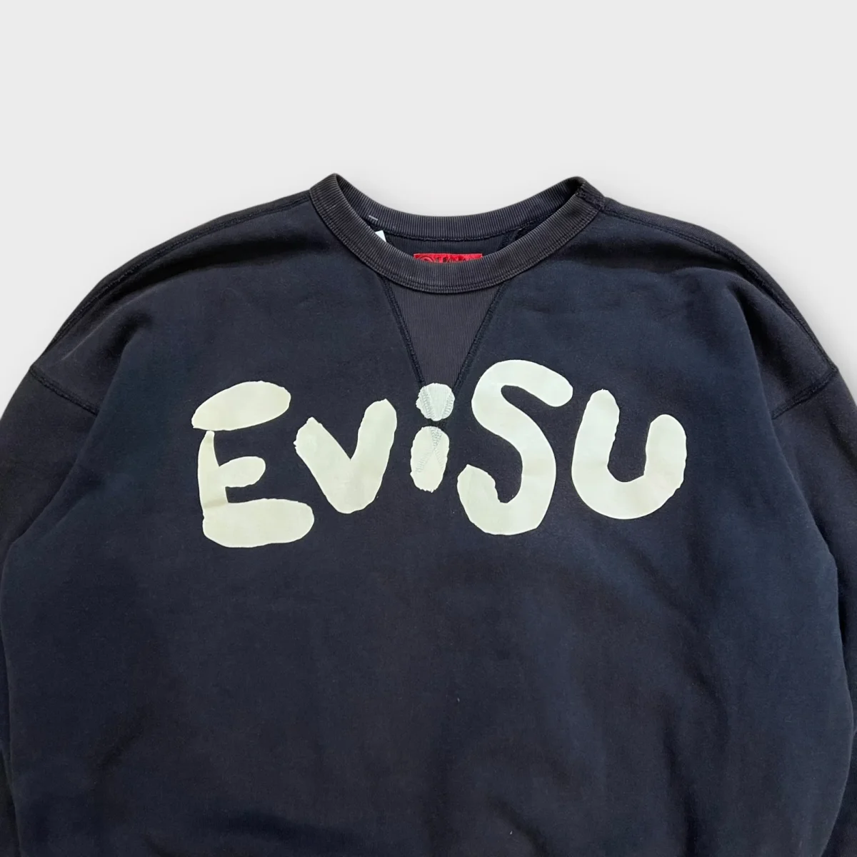 Sweat Evisu noir vintage - XL – Image 4