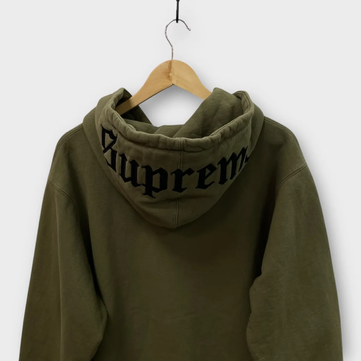 Zip Supreme kaki brodé capuche - XL – Image 4