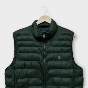 Doudoune Ralph Lauren sans manche kaki - M