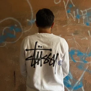 Basic sweat stussy blanc - M