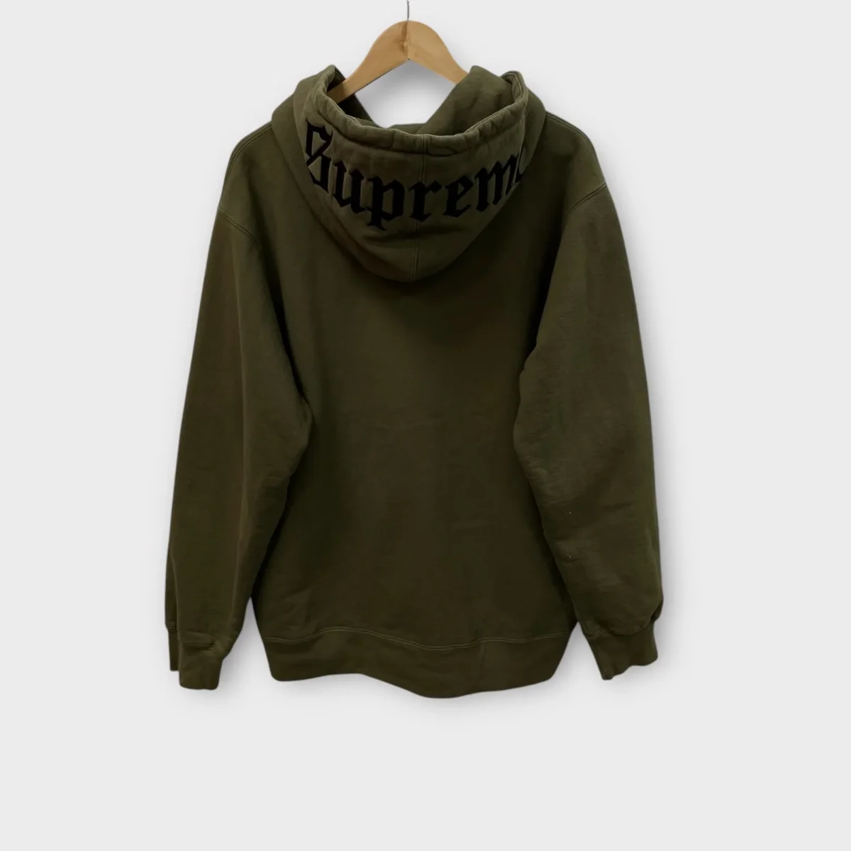 Zip Supreme kaki brodé capuche - XL – Image 2