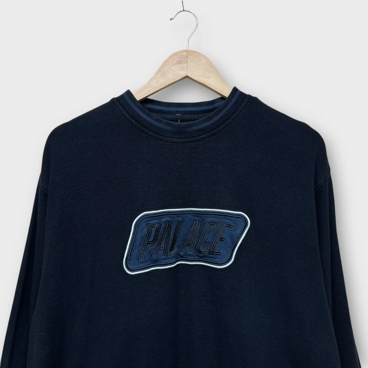 Palace Crewneck Sweater Black Das Waffle noir - S – Image 3