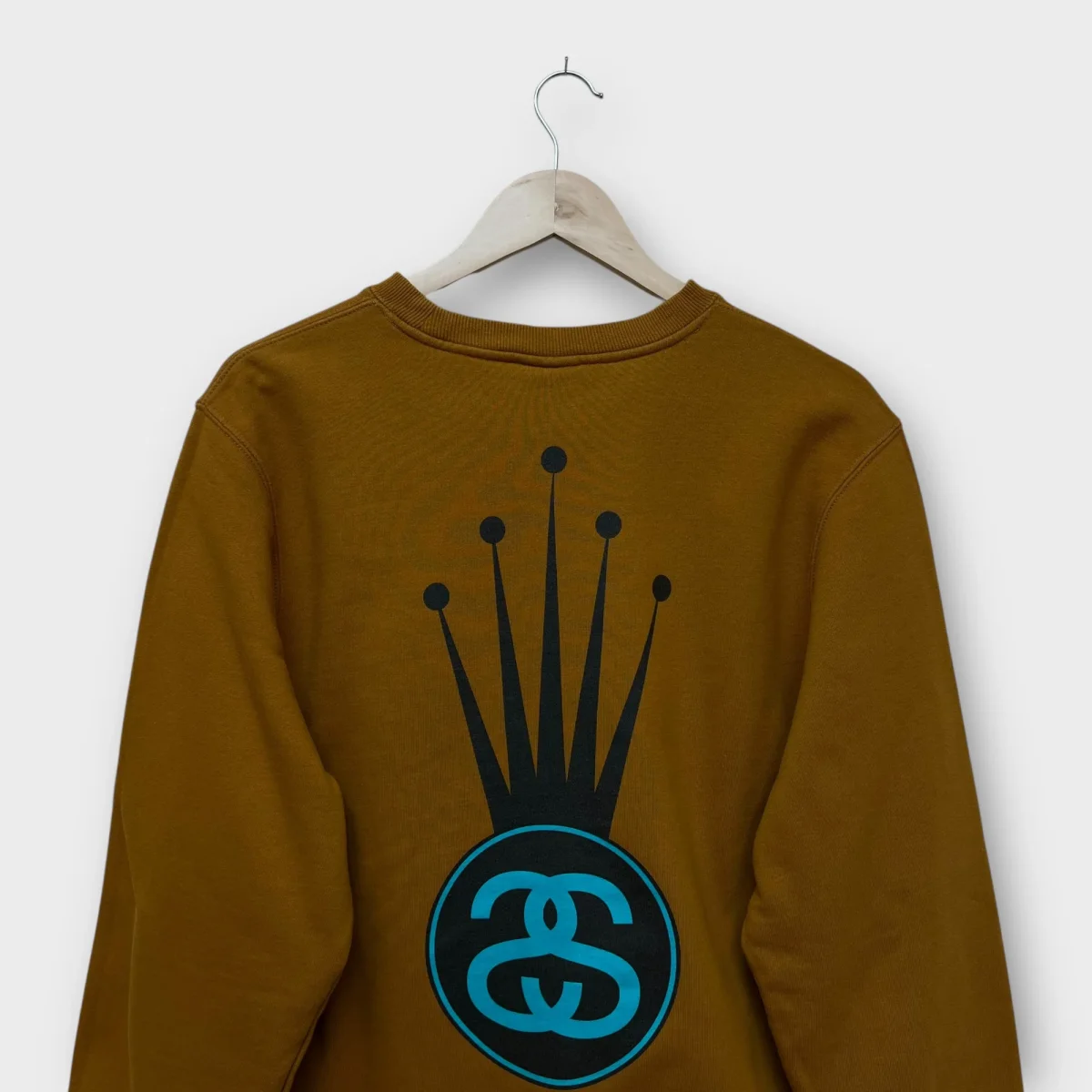 Sweat Stussy crown marron - M – Image 7