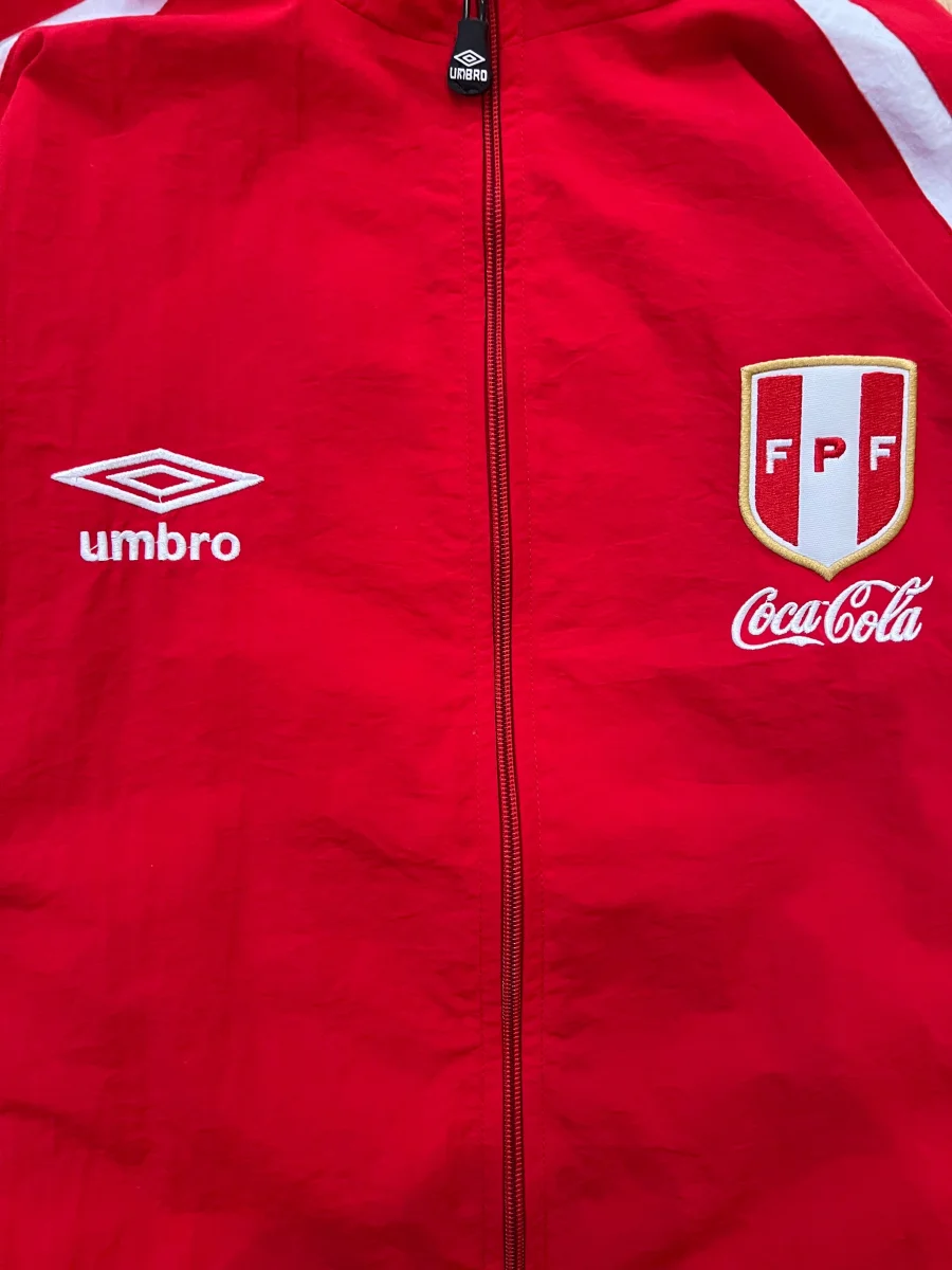 Veste Umbro X Fédération Football Peru Vintage Rouge - L – Image 3