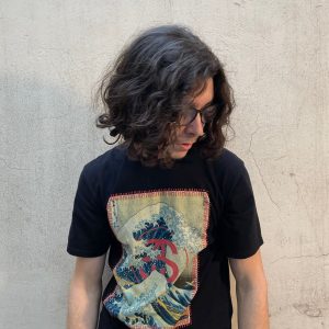 T-shirt Stussy Great Wave noir - M